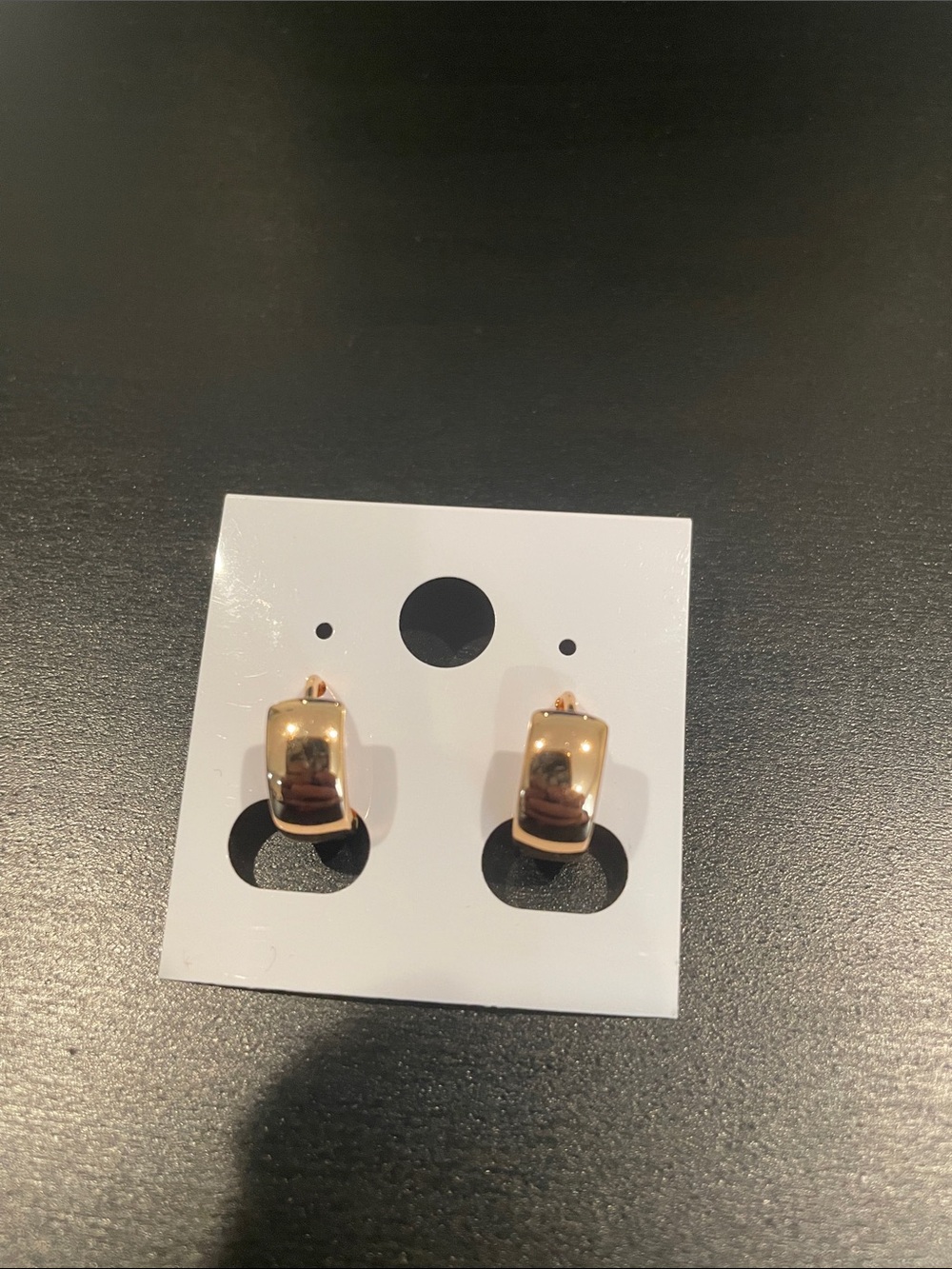 Arrecadas en oro laminado